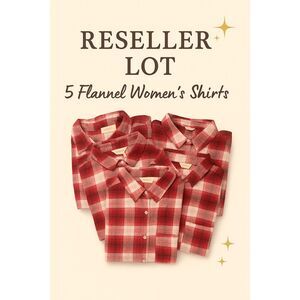 Reseller Lot 5 Universal Thread Women’s Burgundy Flannel Shirts Small NWT